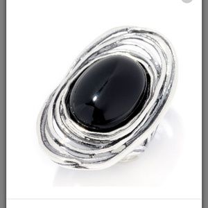 Genuine Onyx Ring Sz 7